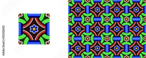 Dan-cheong. Korean traditional decorative patterns of temples.