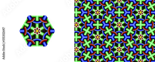 Dan-cheong. Korean traditional decorative patterns of temples.