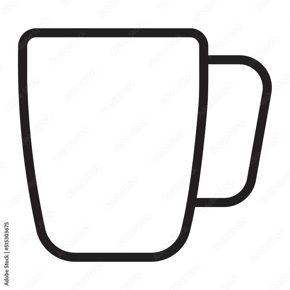 mug line icon mug line icon