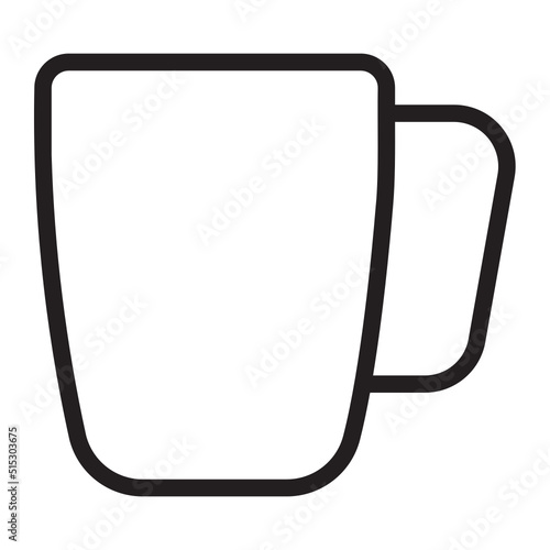 mug line icon