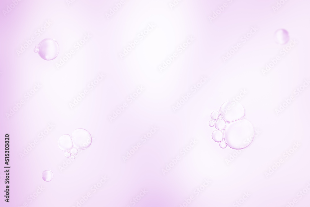 Soap bubbles on gray white background,for advertisement,texture,design,cosmetics,free space for text,texture background concept.