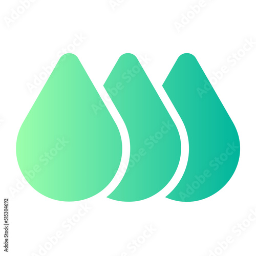 ink drop gradient icon