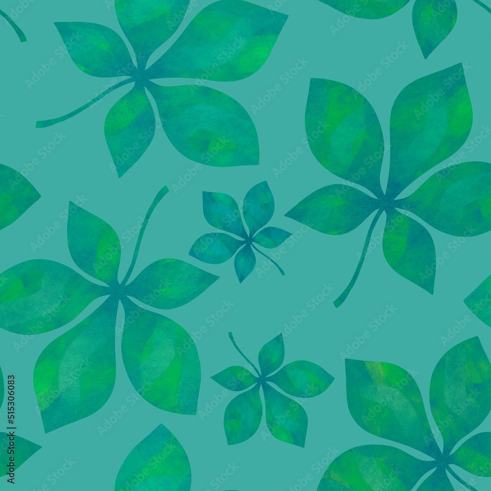 Autumn seamless chestnut leaves pattern for fabrics and wrapping paper and clothes print and kids Autumn seamless chestnut leaves pattern for fabrics and wrapping paper and clothes print and kids