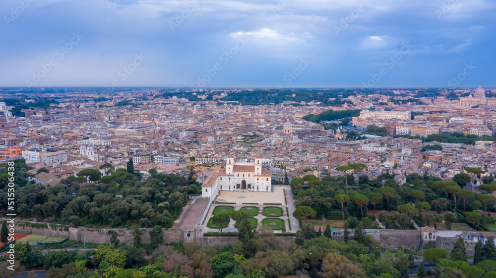 Aerial views of Rome, Italy