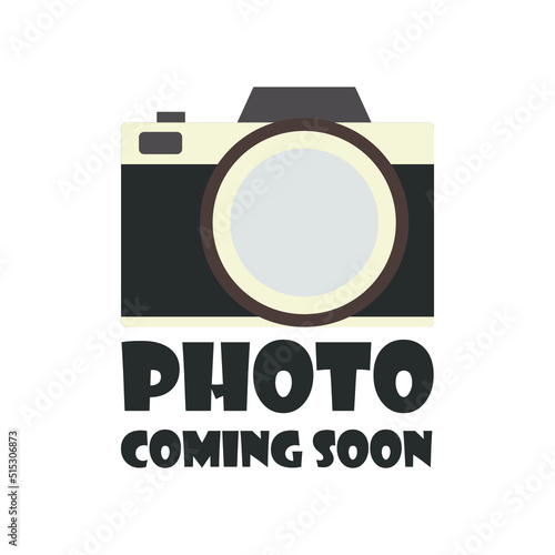 Photo coming soon vector image picture graphic content album, stock photos not available illustration