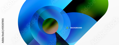 Digital web futuristic template. Circle composition abstract background. Vector Illustration For Wallpaper, Banner, Background, Card, Book Illustration, landing page © antishock