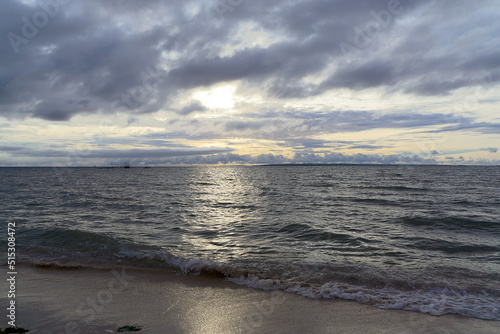 sunset on the beach