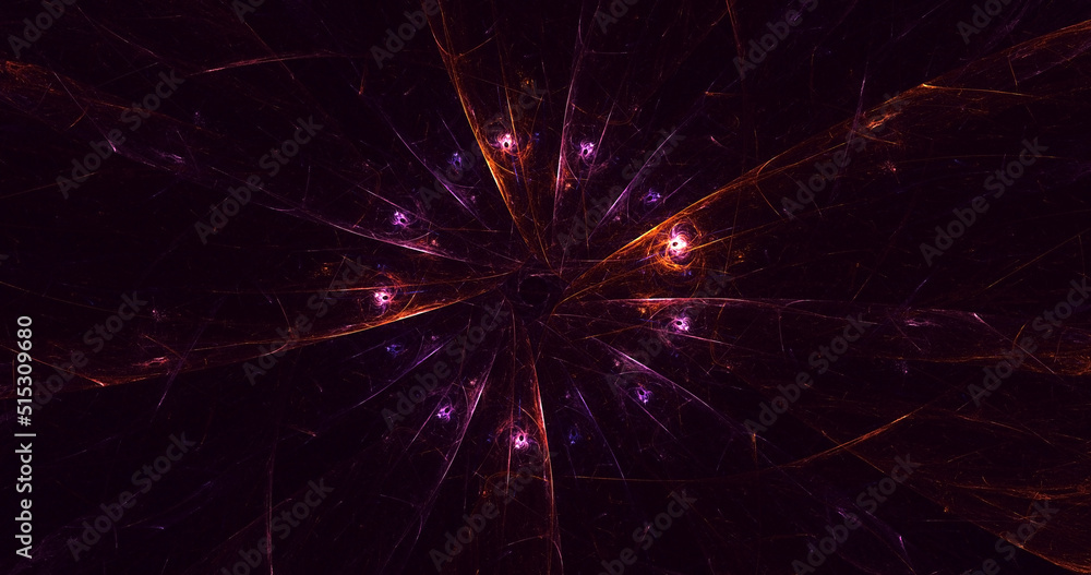 Fototapeta premium 3D rendering abstract round light background
