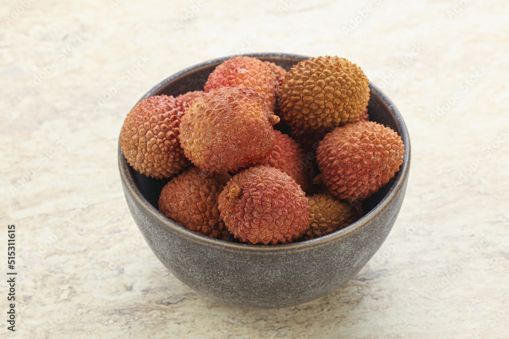 Sweet juice lychee tropical fruit