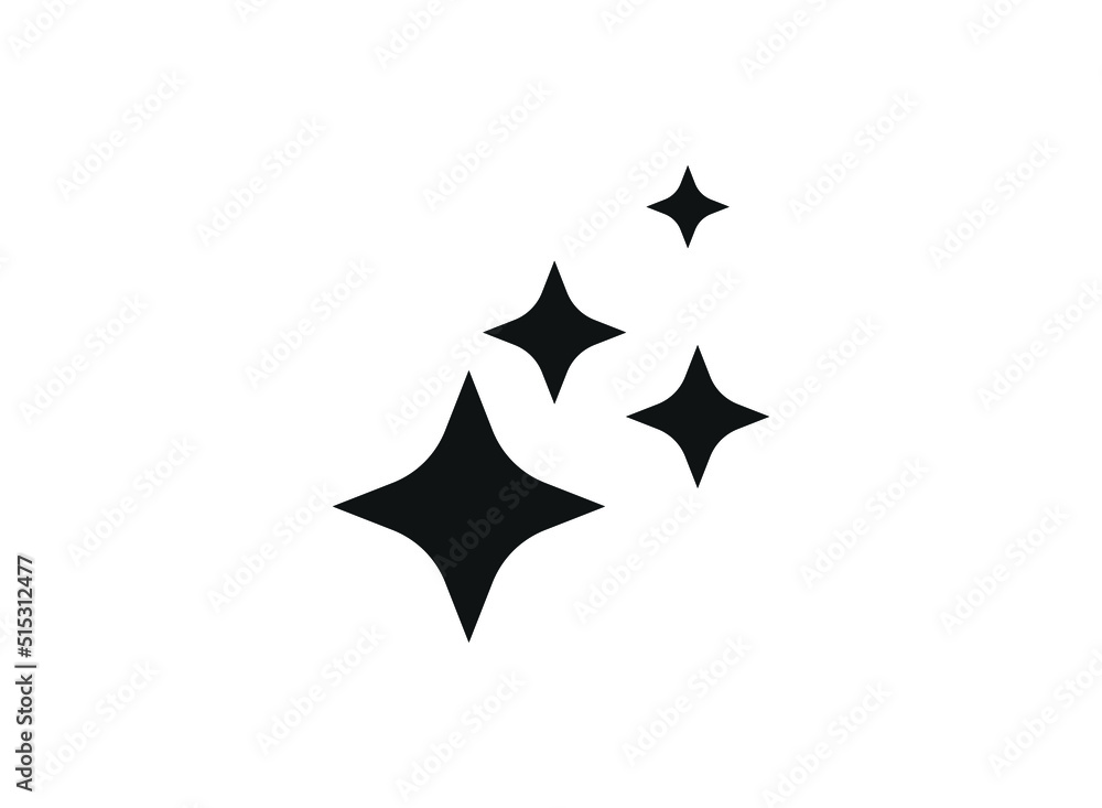 shine icon isolated on white background. eps 10. shine icon isolated on white background. eps 10.
