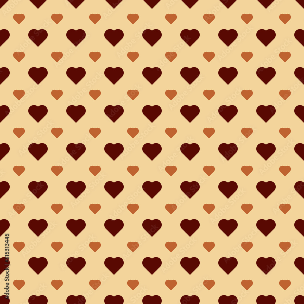 Heart seamless pattern. Abstract heart background.