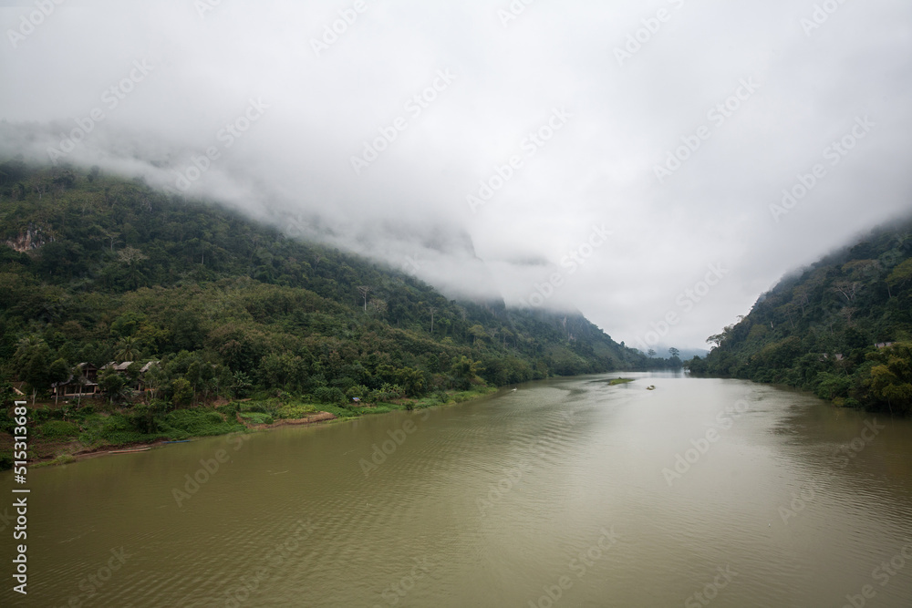 Nam Ou Riverside Landscape in Ban Sop Houn village, Nong Khiaw district, Laos Nam Ou Riverside Landscape in Ban Sop Houn village, Nong Khiaw district, Laos