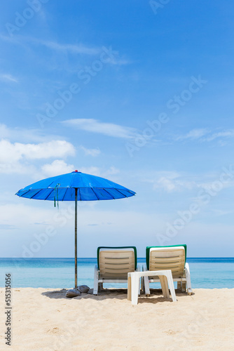 Relaxing on beautiful tropical island  summer holiday trip  outdoor day light  tropical beach in south of Thailand