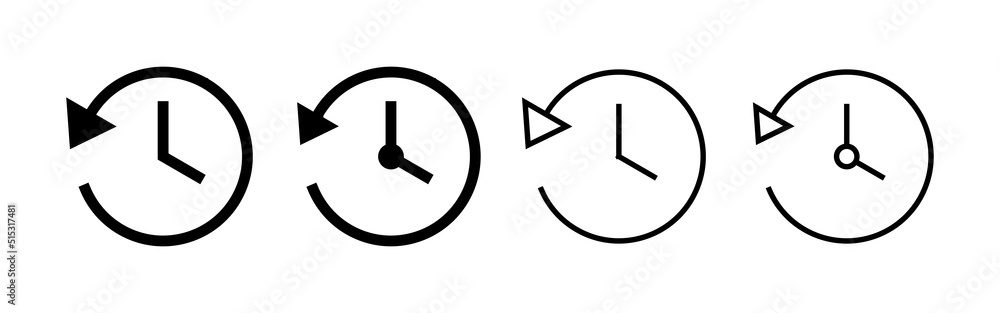 History icon vector. recent event history sign and symbol History icon vector. recent event history sign and symbol