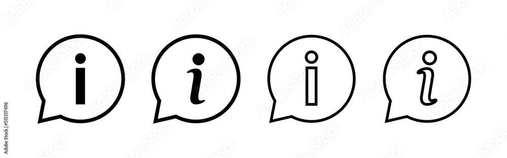 Info sign icon vector. about us sign and symbol. Faq icon Info sign icon vector. about us sign and symbol. Faq icon