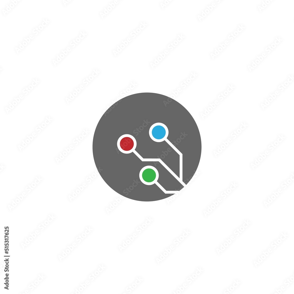 Circuit icon logo design vector Circuit icon logo design vector