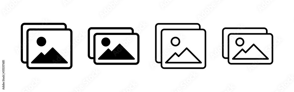 Picture icon vector. photo gallery sign and symbol. image icon Picture icon vector. photo gallery sign and symbol. image icon