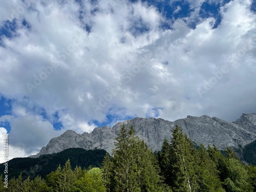 clouds over mountain
