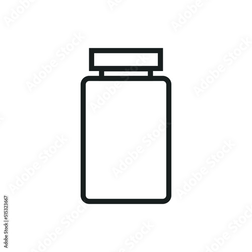 blank white jar icon