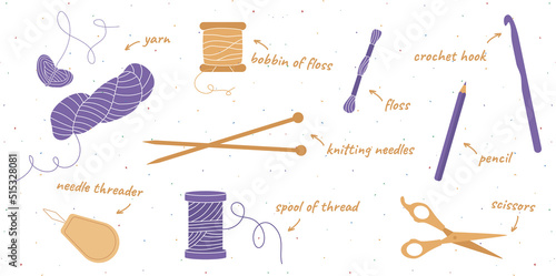 Vector hand drawn flat colorful illustration