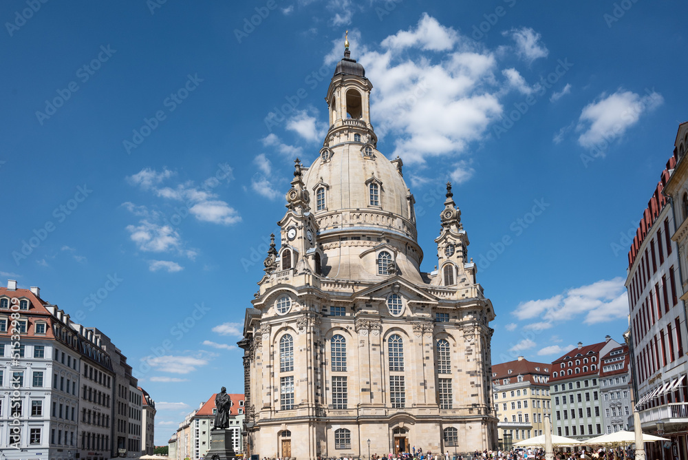 Baroque Frauenkirche church in Dresden