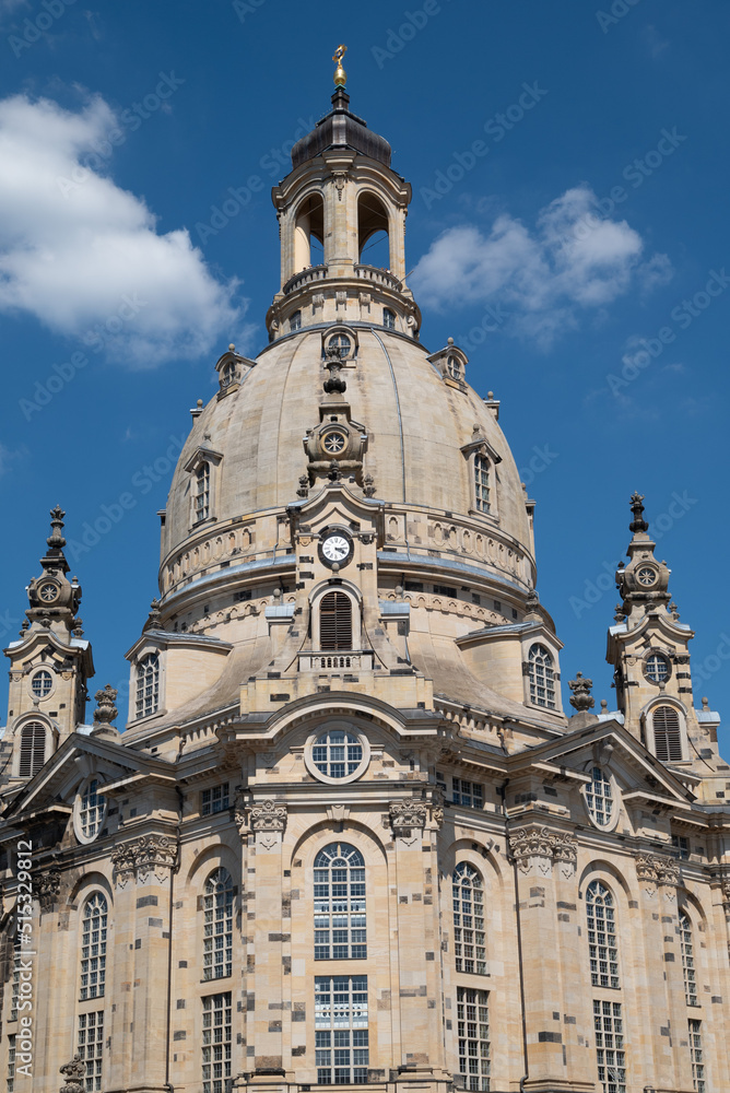 Baroque Frauenkirche church in Dresden