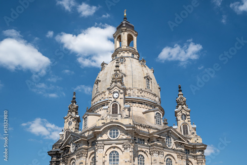 Baroque Frauenkirche church in Dresden