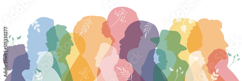 Multicultural group of grandparents. Flat vector illustration.
