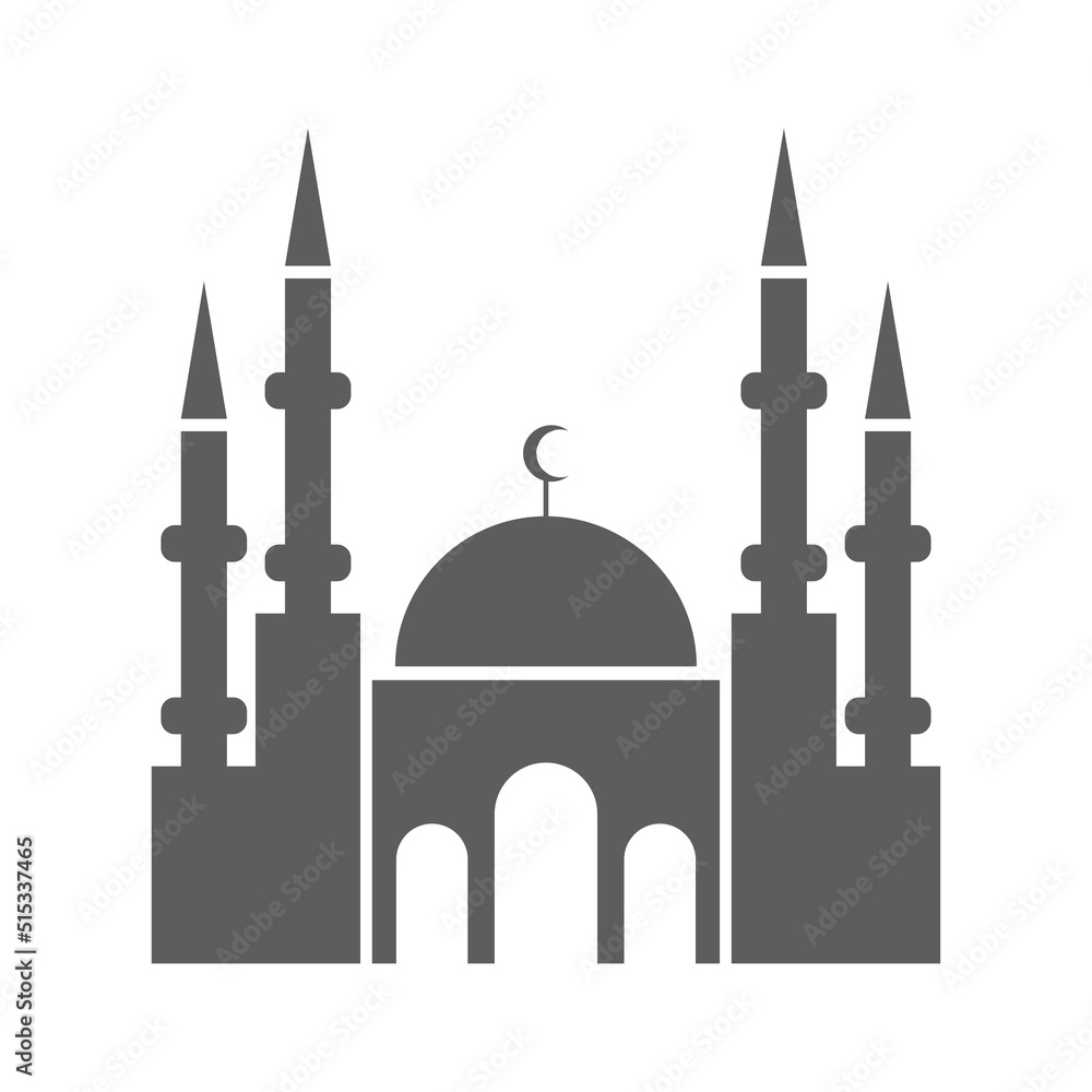 The mosque icon vector illustration design isolated