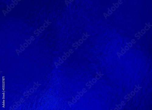 Blue foil background with uneven texture