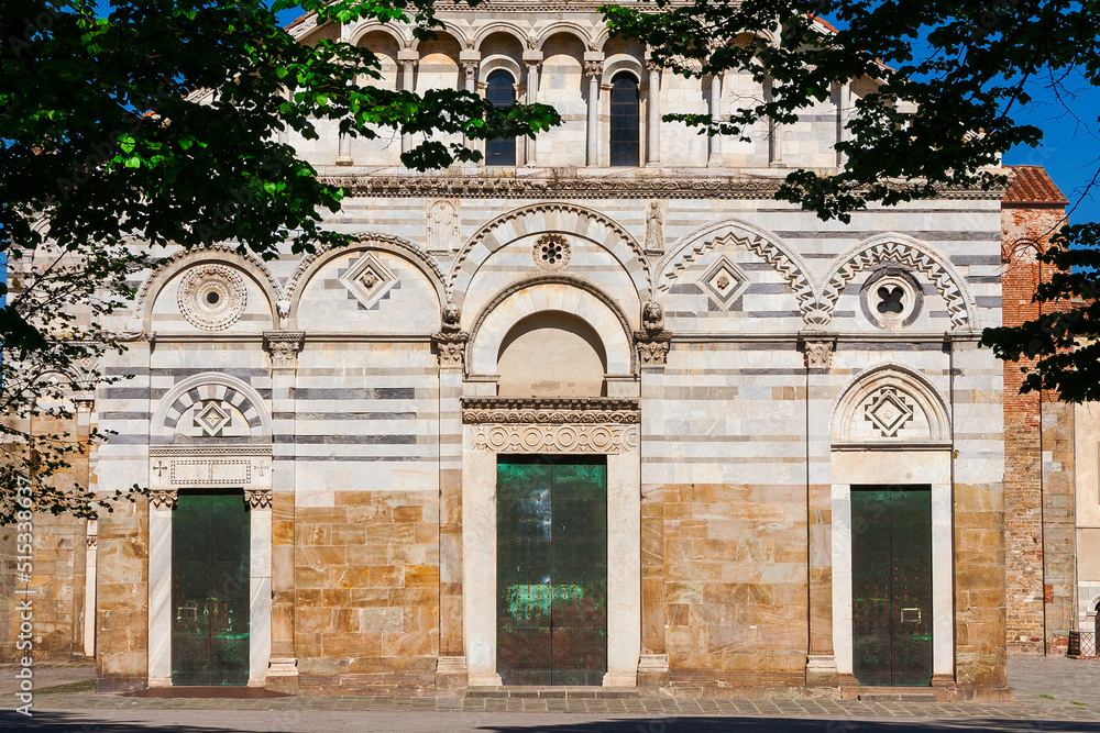 Naklejka premium San Paolo a Ripa d'Arno (St. Paul on the bank of the Arno) Church in Pisa. A beautiful sample of Pisan Romanesque religious architecture, erected in the 12th century