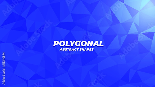 Blue polygonal gradient background