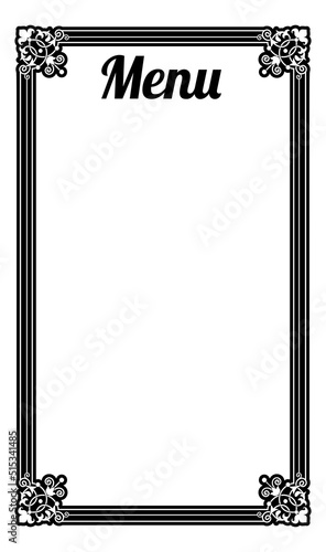 Menu Frame Border Background