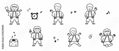 はっぴを着ている人
