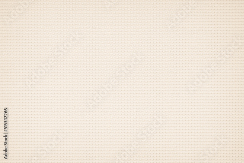 Jute hessian sackcloth burlap canvas woven texture background pattern in light beige cream brown color blank. Natural weaving fiber linen and cotton cloth decoration.
