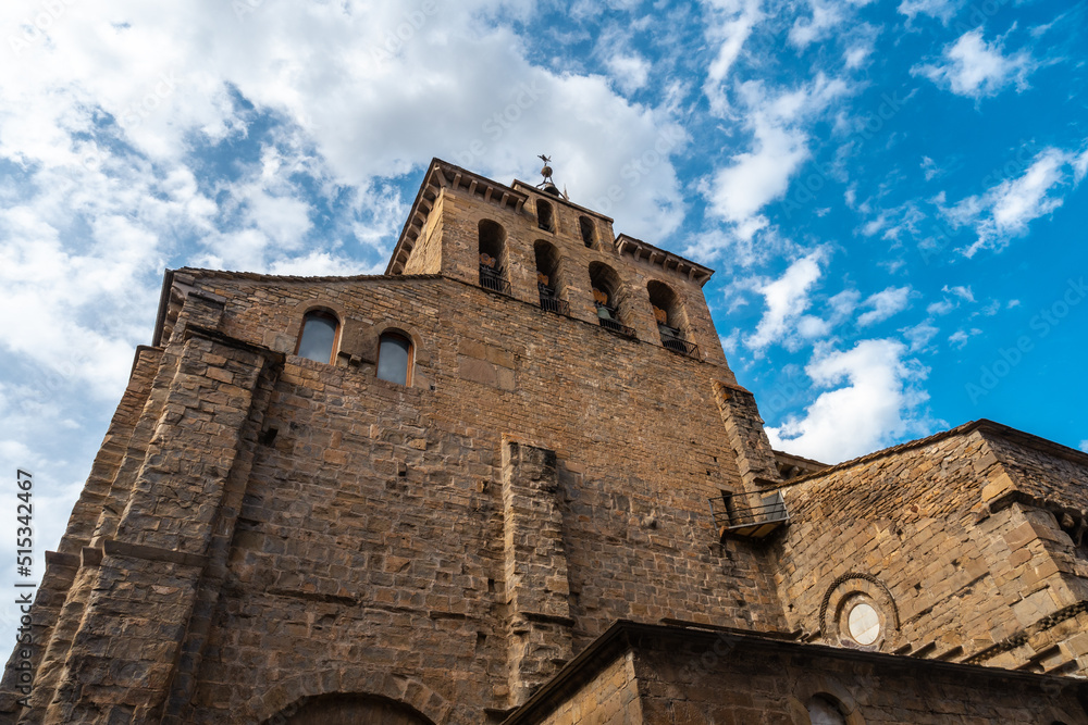 Cathedral of San Pedro in the city of Jaca in Aragon. Spain