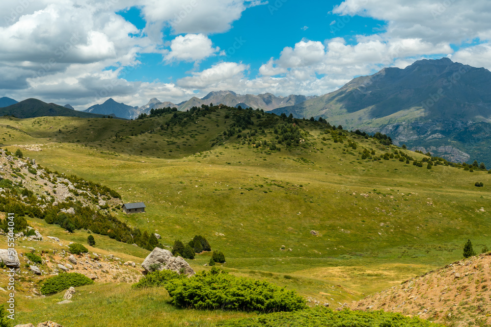 Path to the Ibon de Piedrafita, Tena Valley in the Pyrenees, Huesca, Spain