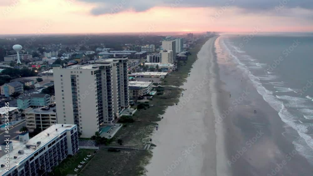 sunrise beach aerial north myrtle beach sc, south carolina sunrise beach aerial north myrtle beach sc, south carolina