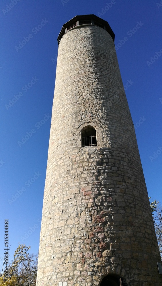 Der Fuchsturm in Jena in Thüringen, Kernberge, Saalehorizontale