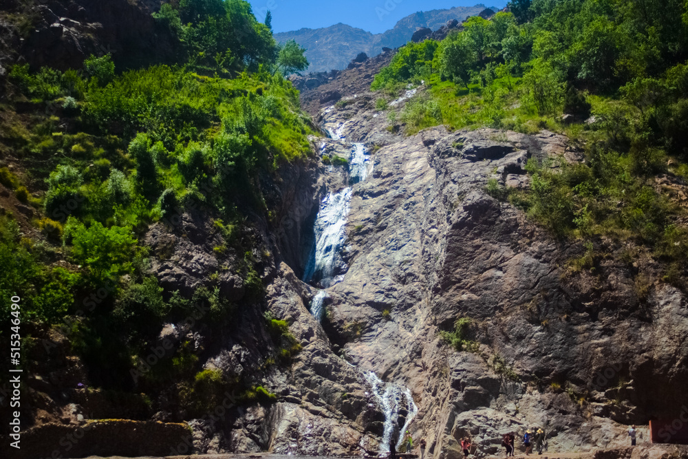 Small waterfall in Imlil Morocco