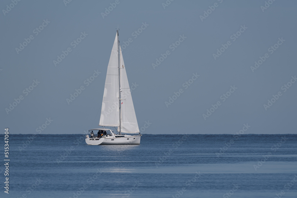 YACHTING - Sailors are sailing on the sea