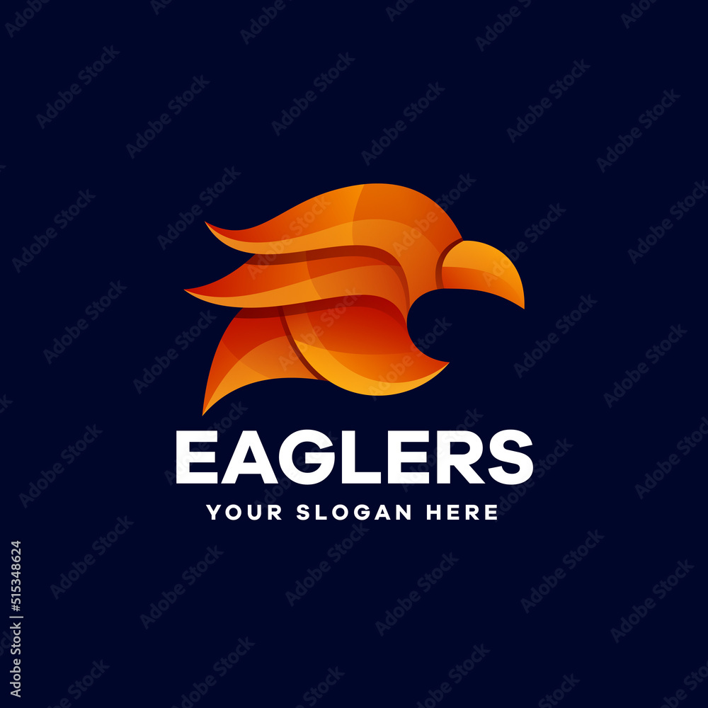 Illustration Eagle Gradient Logo Template Illustration Eagle Gradient Logo Template