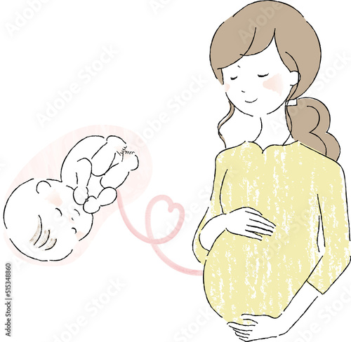 妊婦さんと赤ちゃん