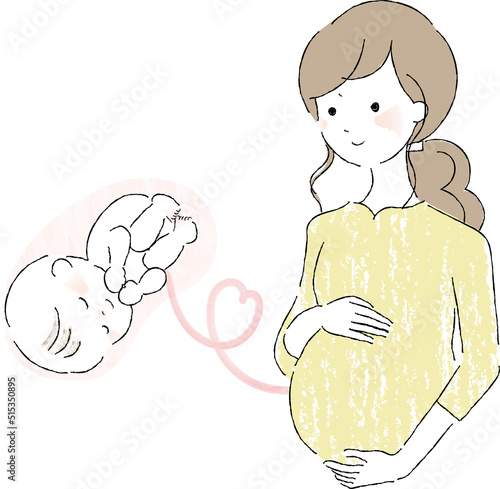 妊婦さんと赤ちゃん