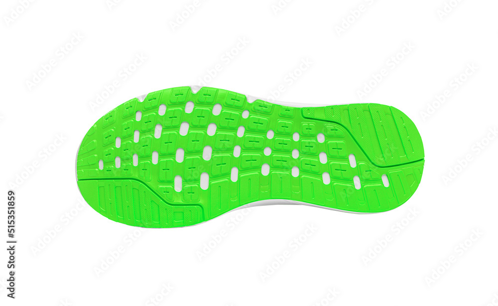 Outsole of sports shoes. The pattern is clearly visible.