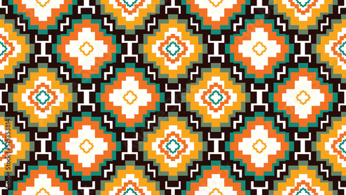 Traditional tribal or Modern native ikat pattern. Geometric ethnic background for pattern seamless design or wallpaper.