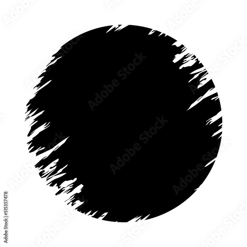 Black solid icon for Circular splash