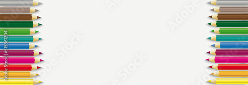 White Centre Header Colored Pencils