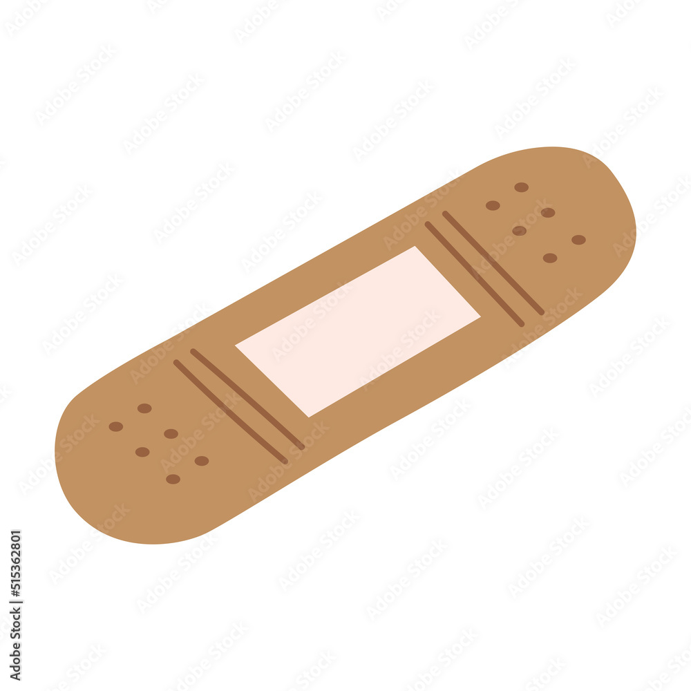 Vector medical first aid kit with plaster tape or bandage. Flat illustration healthcare Vector medical first aid kit with plaster tape or bandage. Flat illustration healthcare