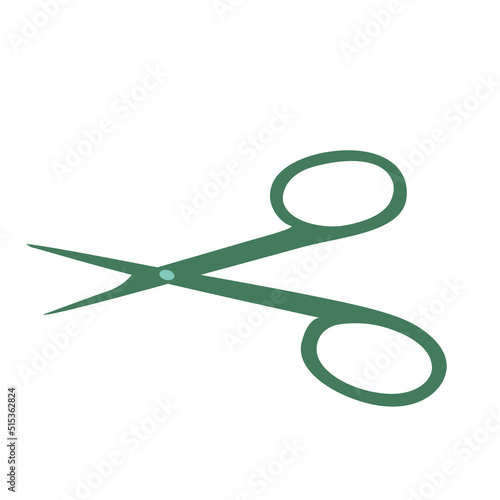 Vector scissors for manicure. Flat illustration healthcare
